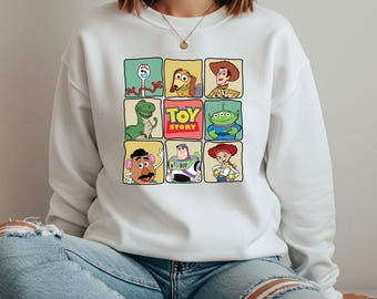 Sudadera con personajes de Toy Story de Disney, sudadera con capucha grupal de Toy Story, camiseta genial de Toy Story, suéter de Woody, sudadera de regalo de Disney, viaje familiar de Disney