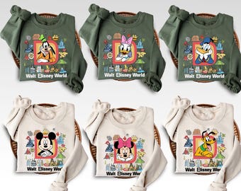 Sweatshirt Disney World personnalisé, sweat à capuche Mickey et ses amis Tour
