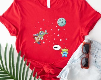 Disney Toy Story Character Shirt, Buzz Lightyear Shirt, Cool Toy Story Tee, Woody Shirt, Disney Gift Tee, Buzz And Woody Tee,Toy Story Alien