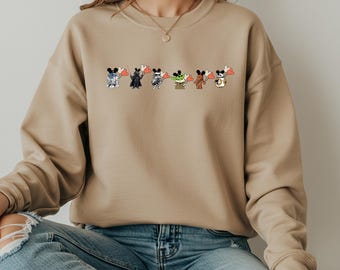 Disney Star Wars Sweatshirt, Star Wars lustiges Geschenk, Mai der 4. Hoodie, lustiger Papa Pullover, Galaxy's Edge T-Shirt, Disney Familienurlaub, lustiges Star Wars