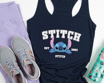 Stitch Racerback, Disney Tee, Disney Stitch Shirt, Stitch Disney World Shirt, Disney Vacation Shirt, Disney Racerback, Magic Kingdom Shirt