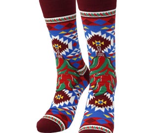 Jalapeño Ristra Knit Socks : Unisex Cotton Funny Design