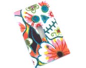 Mexican Sugar Skulls Glitter Light Switch Plate Cover