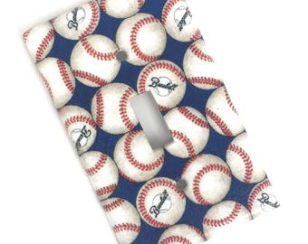 Baseball Light Switch Plate Cover