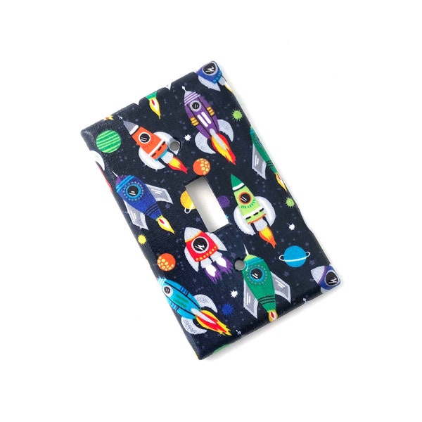 Rocket Space Light Switch Plate Cover