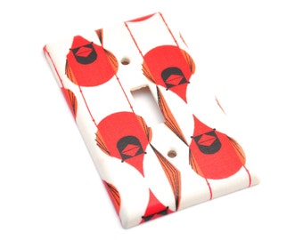 Charley Harper Cardinal Stagger Light Switch Plate Cover