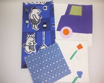Scrap #12 Marimekko fabric bundle kukkaketo nalle bo boo quilt patchwork cotton