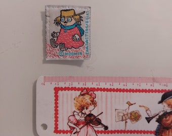 Retro Moomin fabric patch sew-on 90's tag