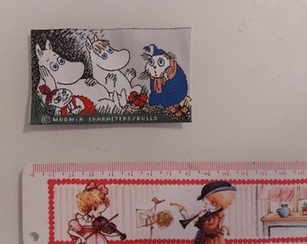 Retro Moomin fabric patch sew-on 90's tag