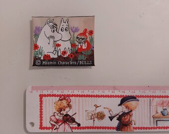 Retro Moomin fabric patch sew-on 90's tag