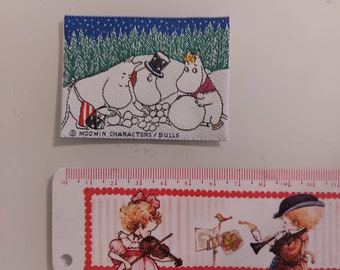 Retro Moomin fabric patch sew-on 90's tag