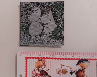 Retro Moomin fabric patch sew-on 90's tag