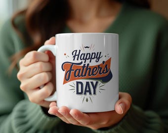 Vintage Father's Day Mug Sublimation Design (PNG Instant Download)