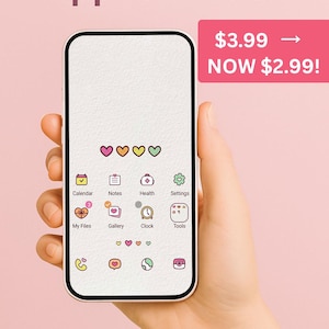 Colorful Love App Icon Pack | Colorful Pastel Icons | Valentine Hearts | LGBT Icons | Android App Icon & iOS Icons | Iphone App Icons