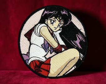 Crimson Shrine Guardian Embroidery Patch