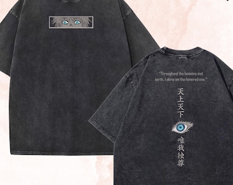 Embroidered Anime Shirt: Sorcery Battle, Limitless Cursed Technique Design, Gifts for JJK Lovers