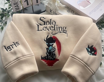 Embroidered Anime Sweatshirt: Igris - The Shadow Knight Hoodie, Gifts for Solo Leveling Lovers
