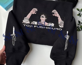 Sweat-shirt brodé Anime : Sorcery Battle - Design Tenyo Jubaku, Cadeaux pour les fans de JJK