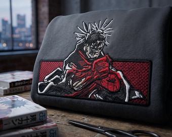 Embroidered Anime Sweatshirt: Blood Manipulation - Piercing Blood Hoodie, Christmas Gifts for JJK Lovers
