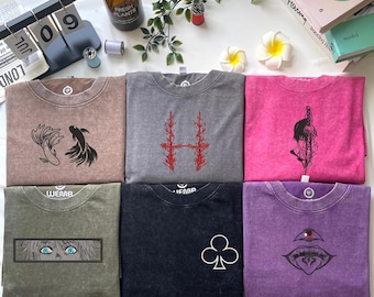 Custom Embroidered Anime Shirt: Embroidered Favourite Character-Inspired Design