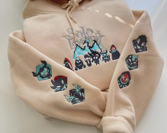 Embroidered Anime Sweatshirt: I Alone Level Up - The Monarch Shadow Design, Halloween Gifts for Anime Lovers