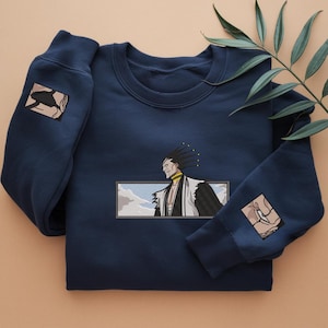 Embroidered Anime Sweatshirt, Full Power Form Design, Awaken the Potential-inspired, Shinigami Battle Sweater, Gifts for Anime Lovers