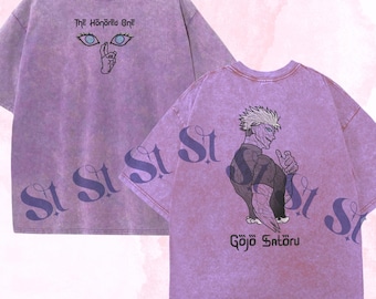 Geborduurd anime-shirt: Sorcery Battle, grenzeloos ontwerp met vervloekte techniek, cadeaus voor JJK-liefhebbers