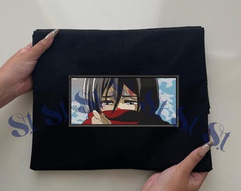 刺繍入りアニメスウェットシャツ：進撃の巨人 - 楽園の軍勢 パーカー