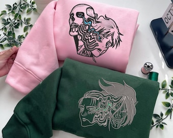 Embroidered Anime Sweatshirt, Attack on Giant-Inspired Design, Armed Forces of Paradis Sweater, Survey Corps Special Operations Squad