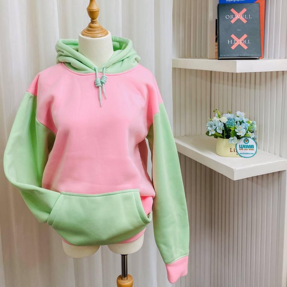 Colour Block Hoodie Multicolor Hoodie Pastel Pastel Multi Coloured