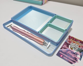Pixel Palettes 5pc - 2x Small 1xLarge Tray Caddy - Diamond Drill Tray Nest