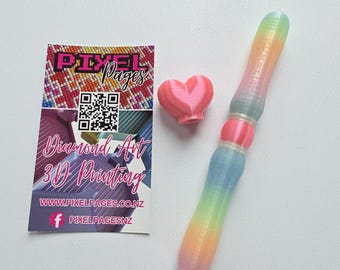 Stylo diamant peinture - Embouts filetés - Cristal arc-en-ciel (luminescent)