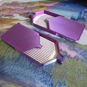 5 Pack Premium Diamond Painting Tray - White Base - Colour Changers