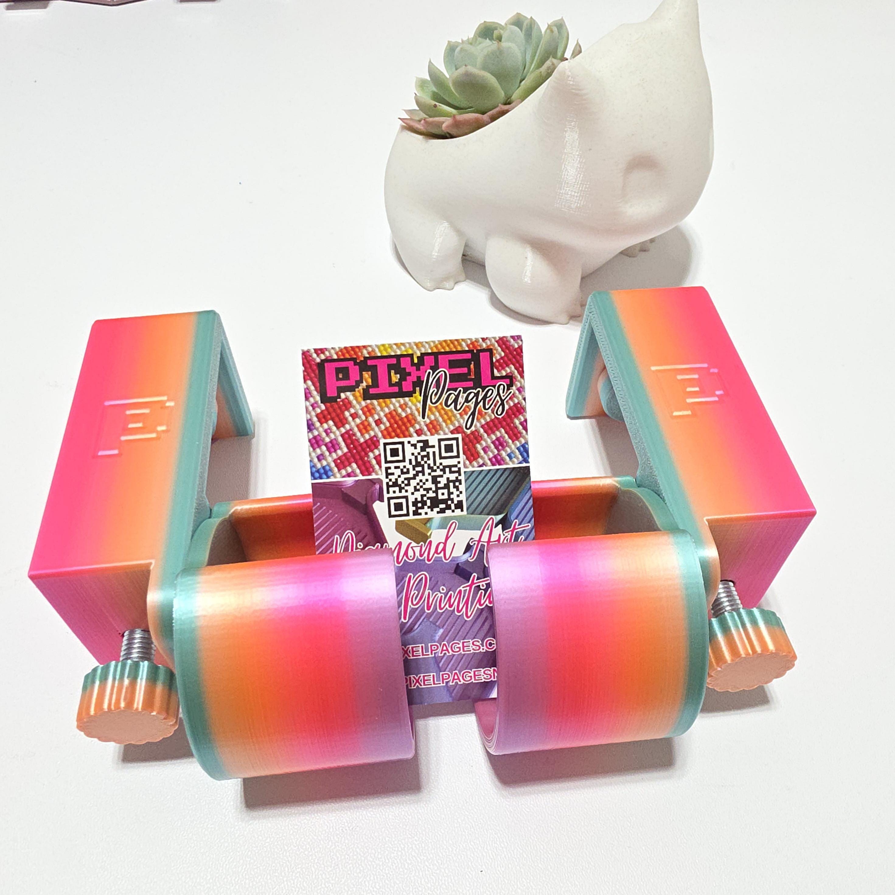 Diamond Painting Canvas Holder - Table Clamp Set - Rainbow Colours