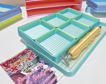 Pixel Palettes 8pc - 6 Small Tray Caddy - Diamond Drill Tray Nest