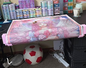 Diamond Painting Canvas Holder - Table Clamp Set - Rainbow Colours