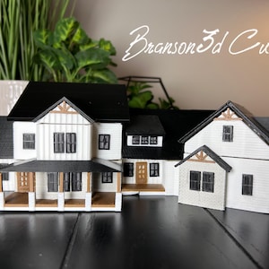 Modelo de casa, casa o edificio 3D personalizado; el regalo perfecto, exhiba su hogar como nunca antes con una miniatura impresa en 3D personalizada