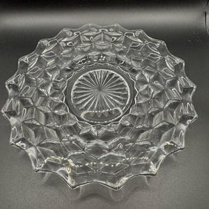 American Fostoria Clear Glass Plate