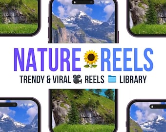 1.1k+ Nature Video Reels, Aesthetic Faceless Video Reels Bundle, Faceless Marketing, Nature Reels for Instagram, YouTube Shorts & TikTok