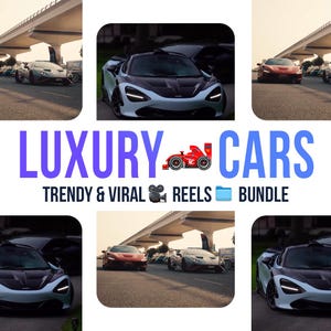 250+ Luxury Cars Video Reels Download Instant | Faceless Cars Reels for Instagram, TikTok and Youtube Shorts
