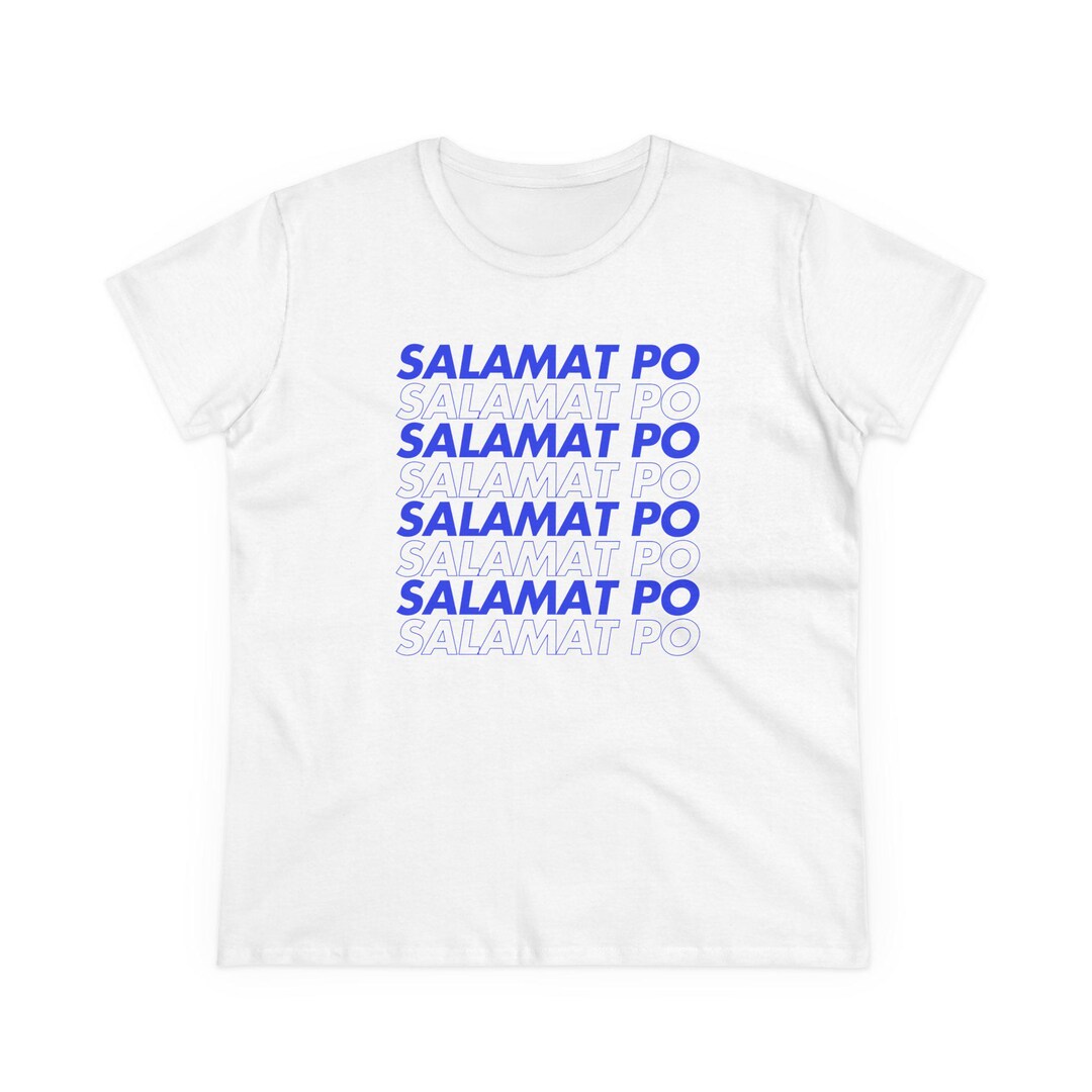 Po T Rik Womens 'salamat Po' T-shirt, Filipino Pride Gift - Etsy