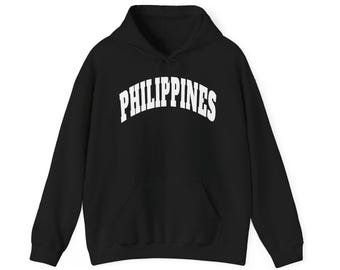 Sweat à capuche Philippines : coton mélangé unisexe, fierté des Philippines