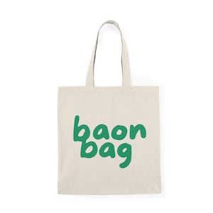 Filipino Tote Bag Cotton Green Tote for Grocery Bag Reusable Shoulder Bag Farmers Market Tote Baon
