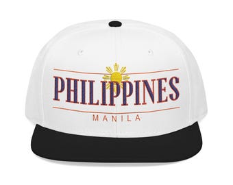 Filipijnse hoed Filipijnse honkbalhoed Vintage Snapback Streetwear kleding Filipino Pride Pinoy