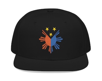 Cappello Filippine Bandiera filippina Vintage Snapback Streetwear Abbigliamento Filipino Pride Pinoy