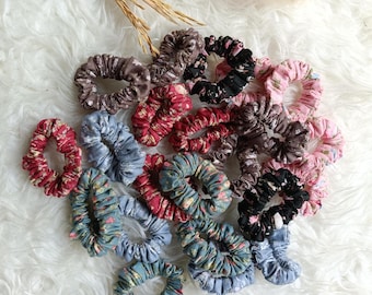 Mini Floral Scrunchie Baumwolle | Kinder Haar Accessoires