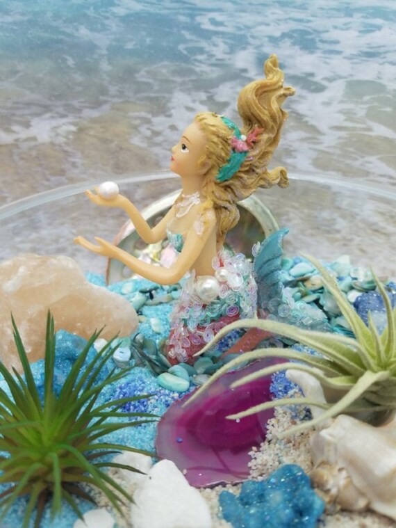 Maid N Crystal Sea Garden Tranquil Sea Elements Desk Garden Etsy