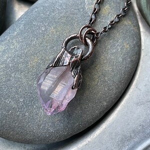 Raw Amethyst Pendant | Electroformed Jewelry | Crystal Jewelry | Amethyst Necklace | Boho Chic |  Gift for Her