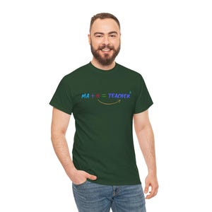 Math Teacher Unisex Heavy Cotton Tee, Gift for Educators, Teacher Appreciation, Fun Classroom Wear, Math Lover T-Shirt