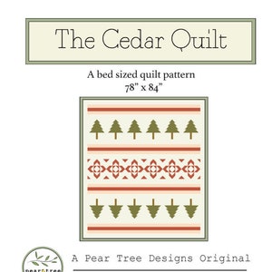 The Cedar Quilt -Quilting Pattern
